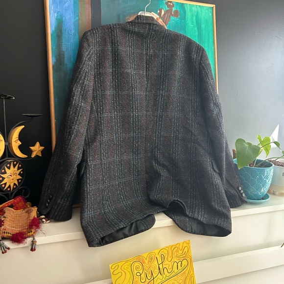 Vintage 80s Sears Blazer Wool Blend Suit Coat Jacket Size 42 R - Picture 6 of 16